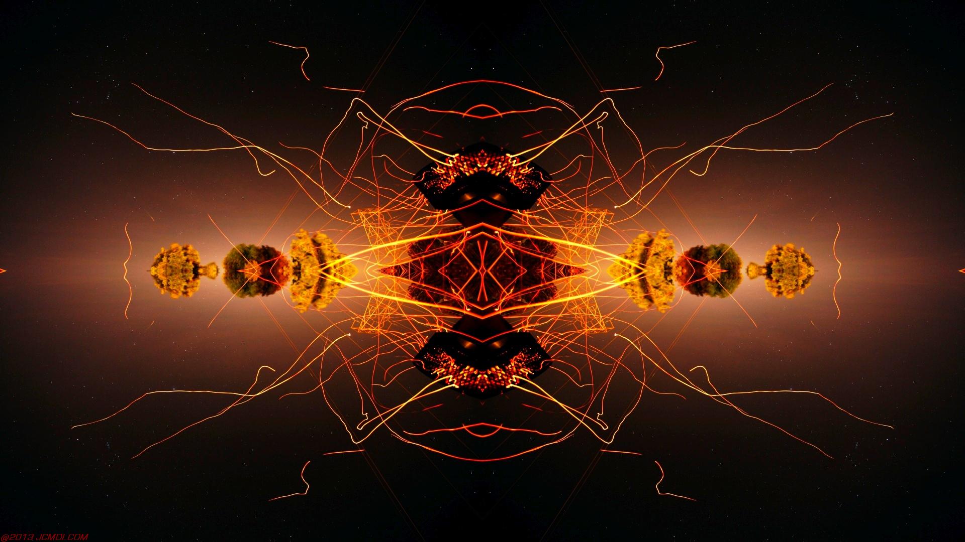 Chimney Sparks Abstract Artwork Timelapse Still Images